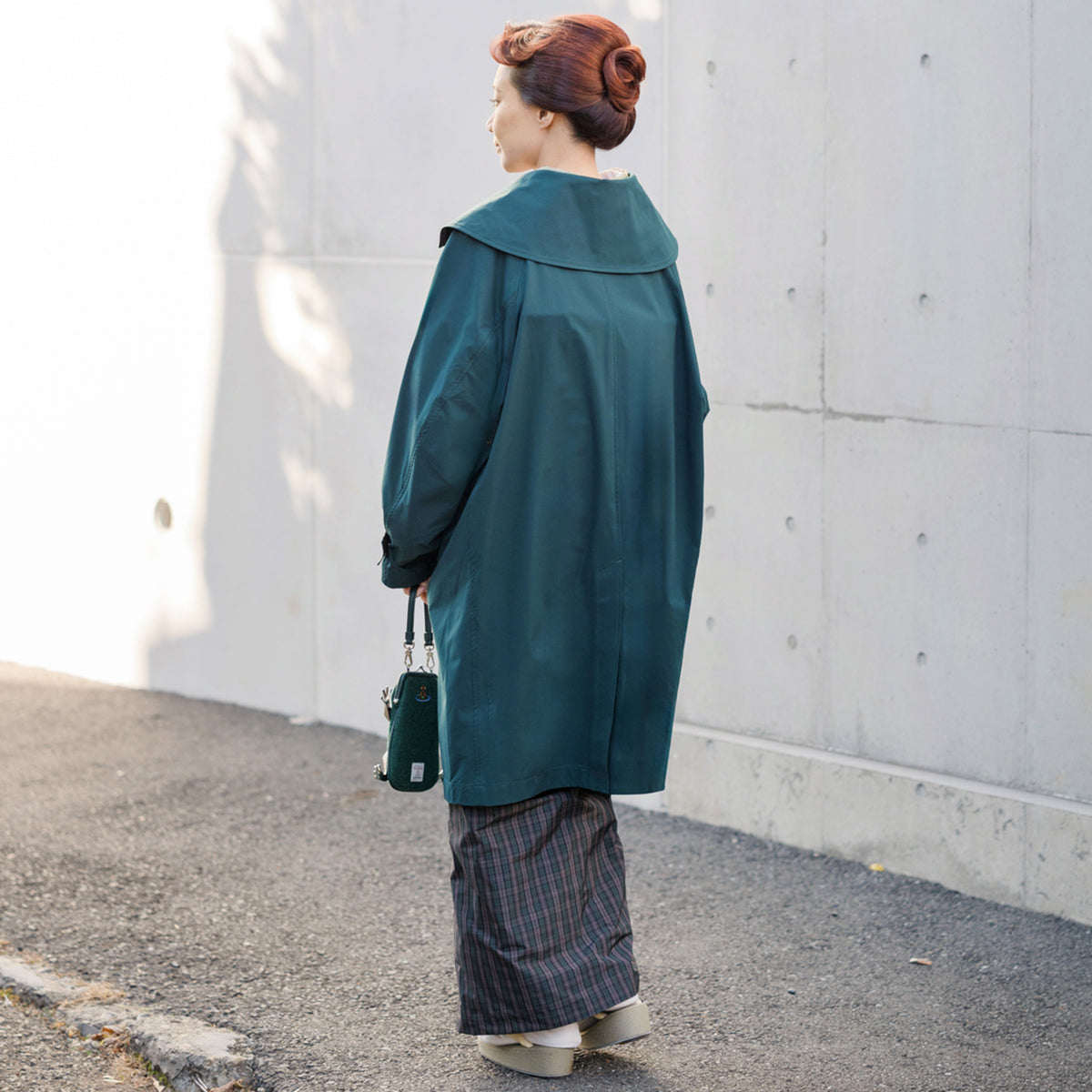 multi coat - dark green