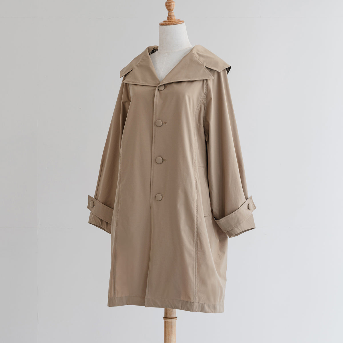 multi coat - olive beige