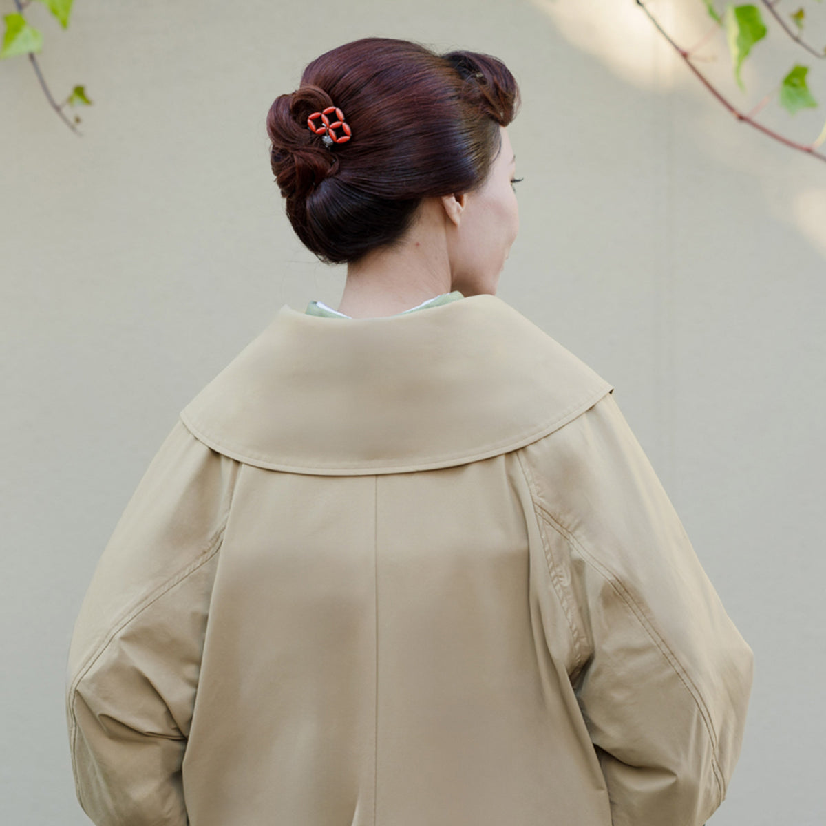 multi coat - olive beige