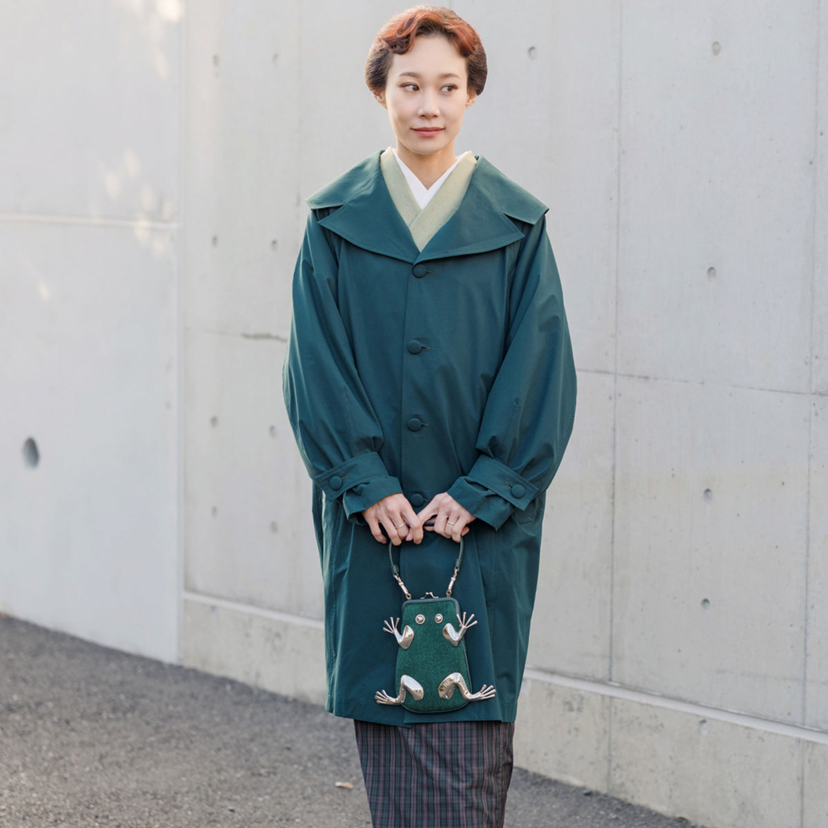 multi coat - dark green