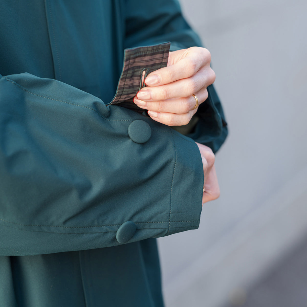 multi coat - dark green