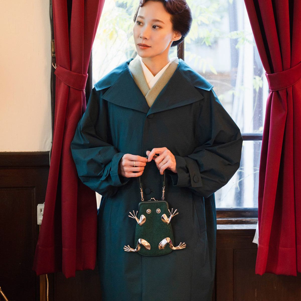 multi coat - dark green