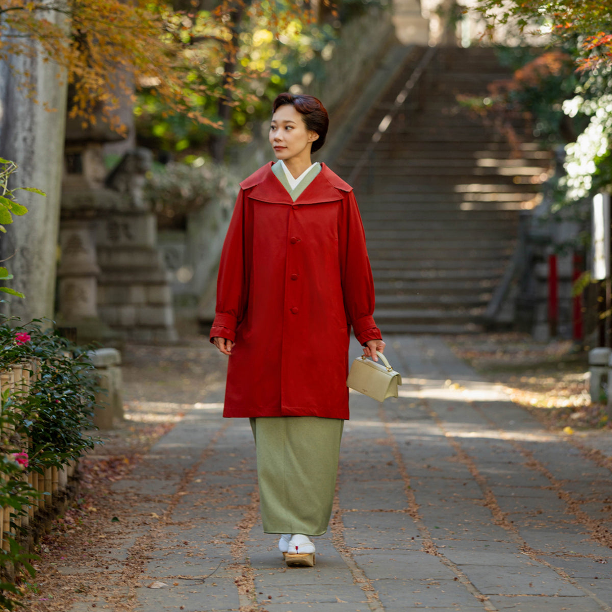 multi coat - dark red