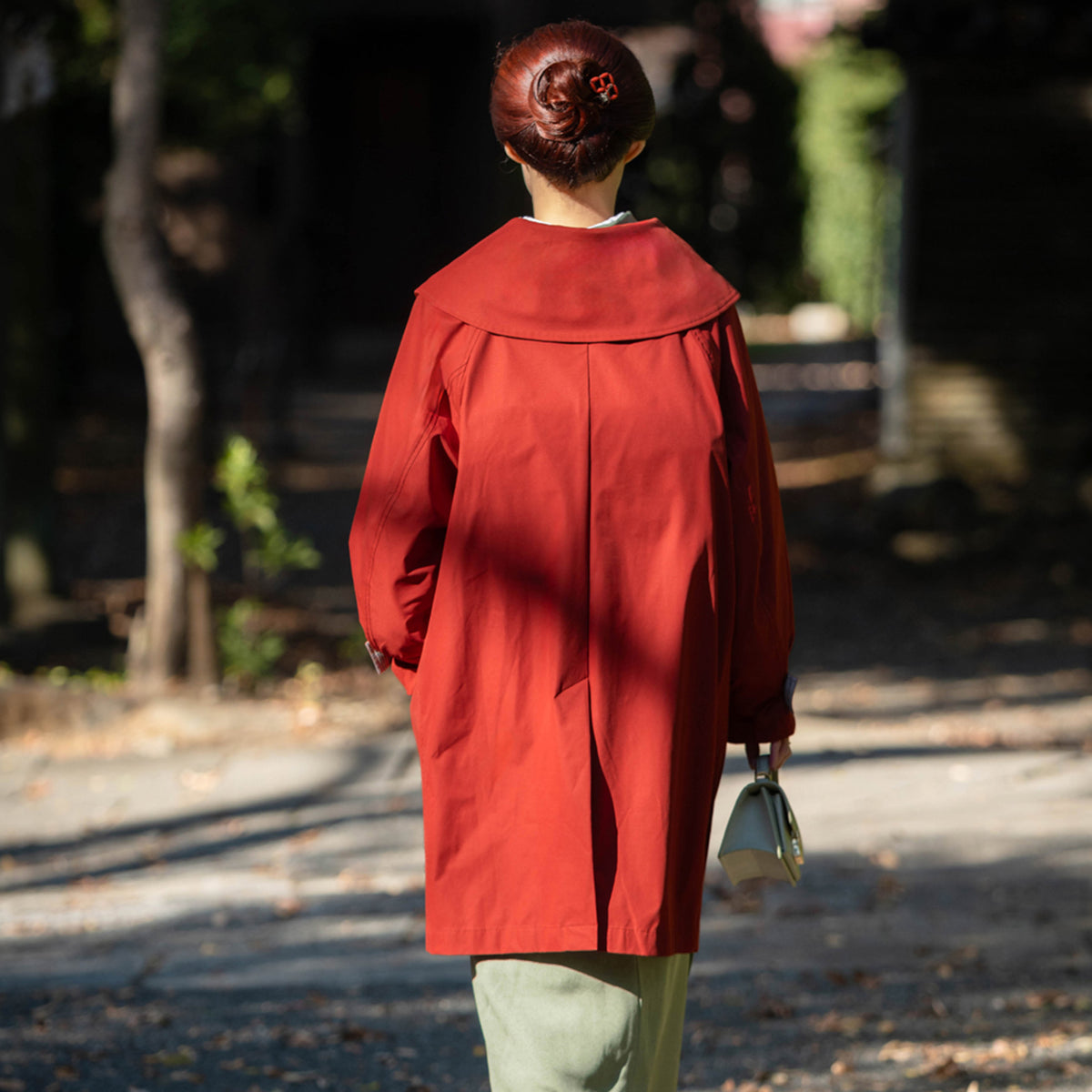 multi coat - dark red