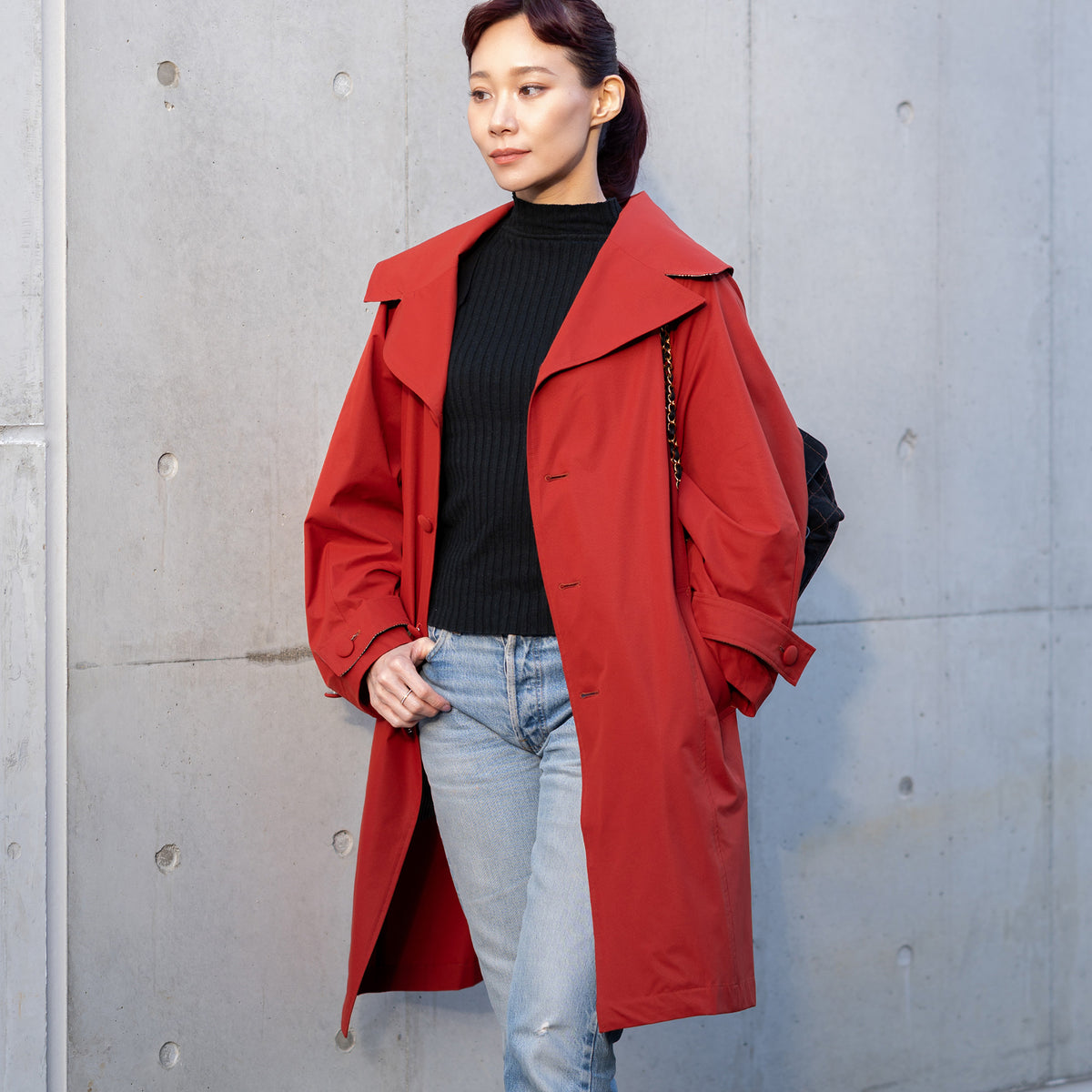 multi coat - dark red