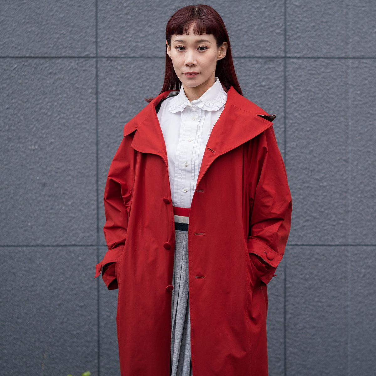 multi coat - dark red
