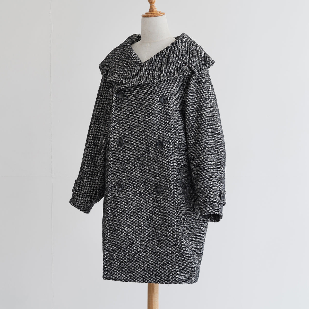 duo coat ー dark gray