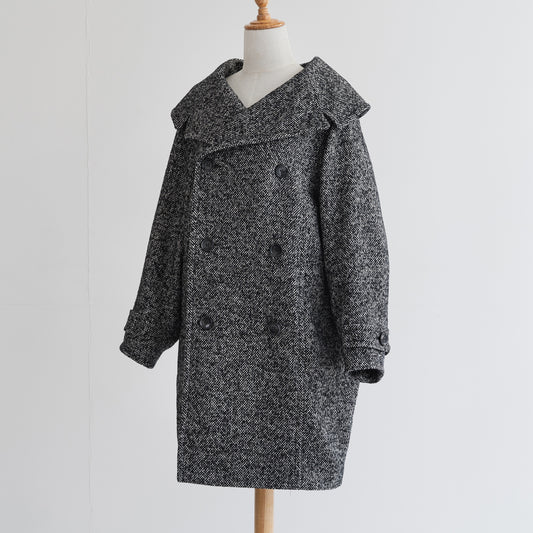 duo coat ー dark gray