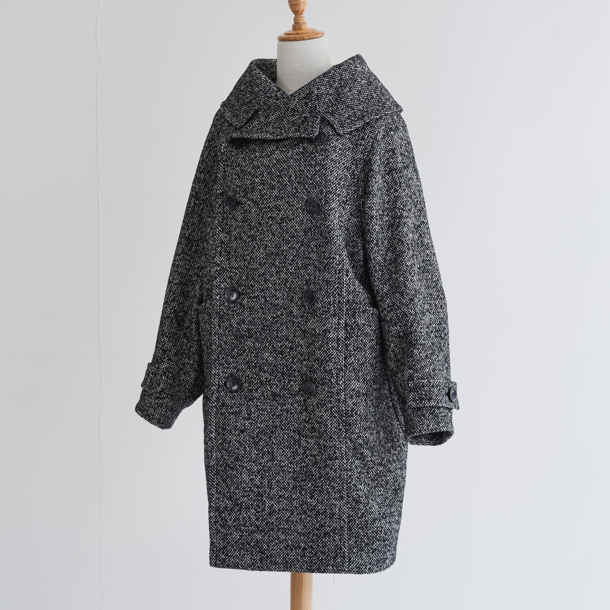 duo coat ー dark gray