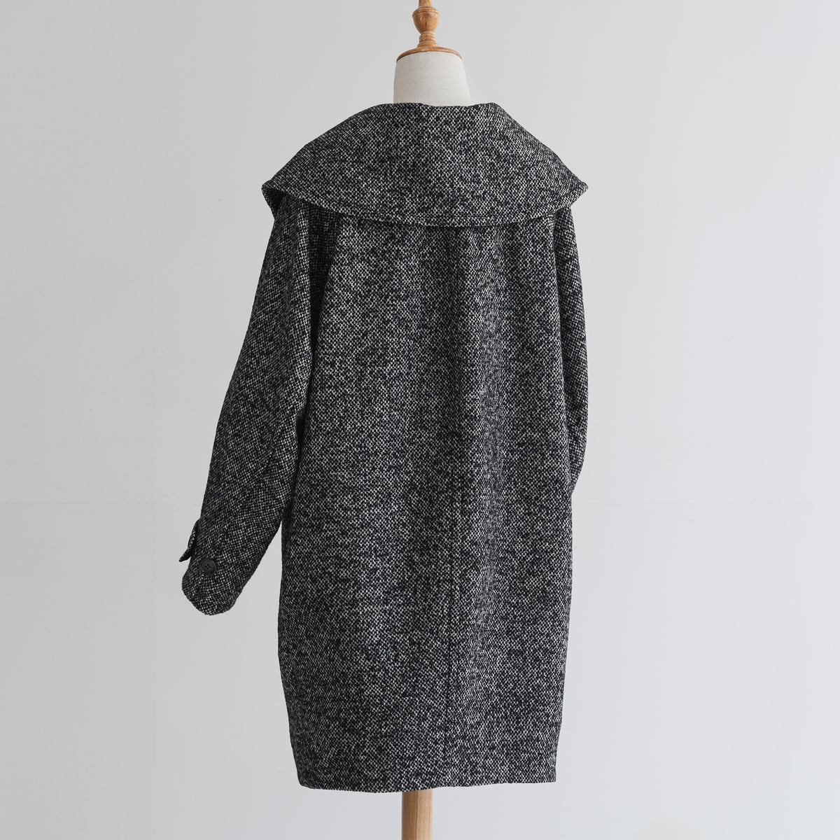 duo coat ー dark gray