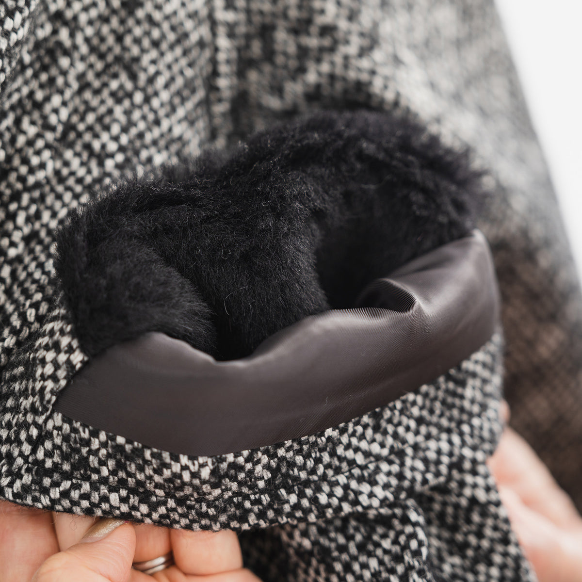 duo coat ー dark gray