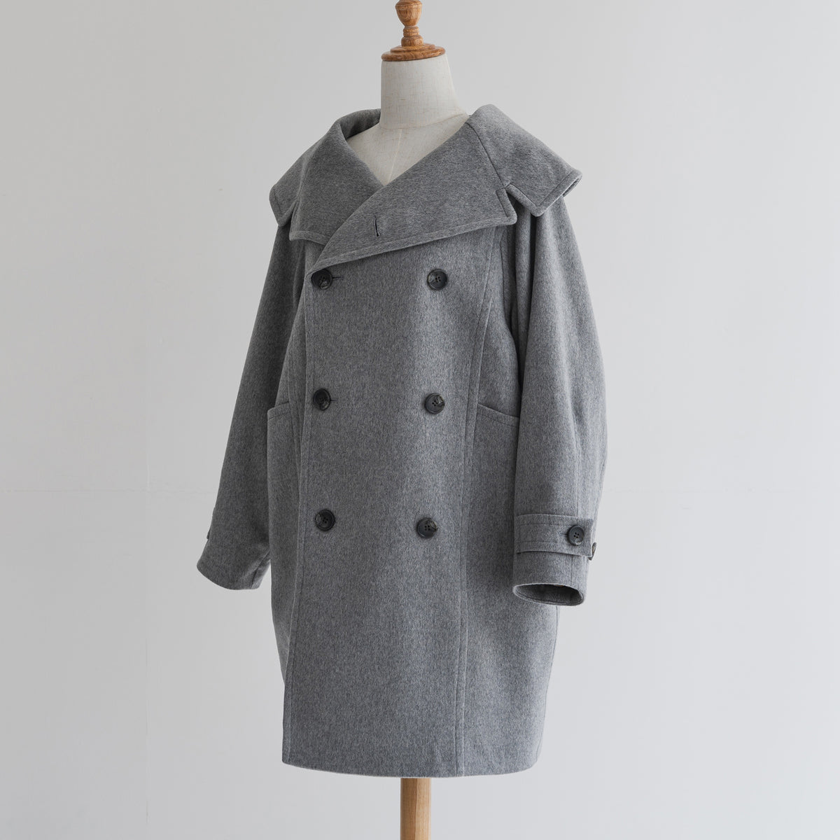 duo coat ー pale gray